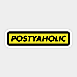 Posty Fan Postyaholic Sticker